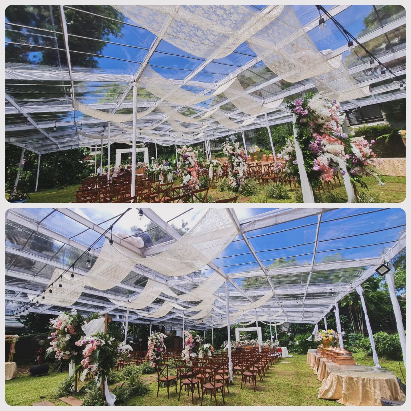 Home Transparent Tent. 20x14m2.
Best for Garden Party.
-------------
#sewatendadekorasi #sewatendatransparantjakarta #sewatendatransparan #sewaalatpestajakarta #sewaacstandingjakarta #sewasoundsystemjakarta #narayaalatpesta