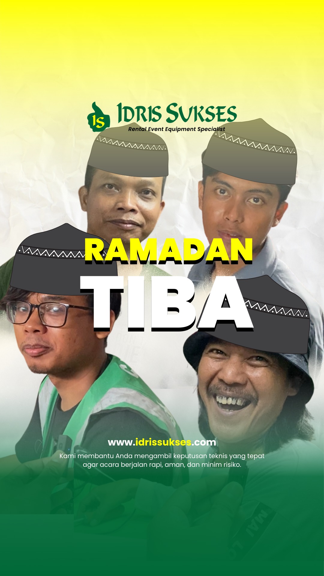 🌙 Marhaban Ya Ramadhan 🌙
Ramadhan Tiba, Ramadhan Tiba
Semoga setiap detik di bulan suci ini menjadi ladang pahala,
setiap doa menjadi penguat harapan,
dan setiap langkah menjadi jalan menuju keberkahan.
Mohon maaf lahir dan batin.
Selamat Menunaikan Ibadah Puasa 1447 H
#idrissukses #Expoza #ramadan2026 #Ramadan #RamadanKareem