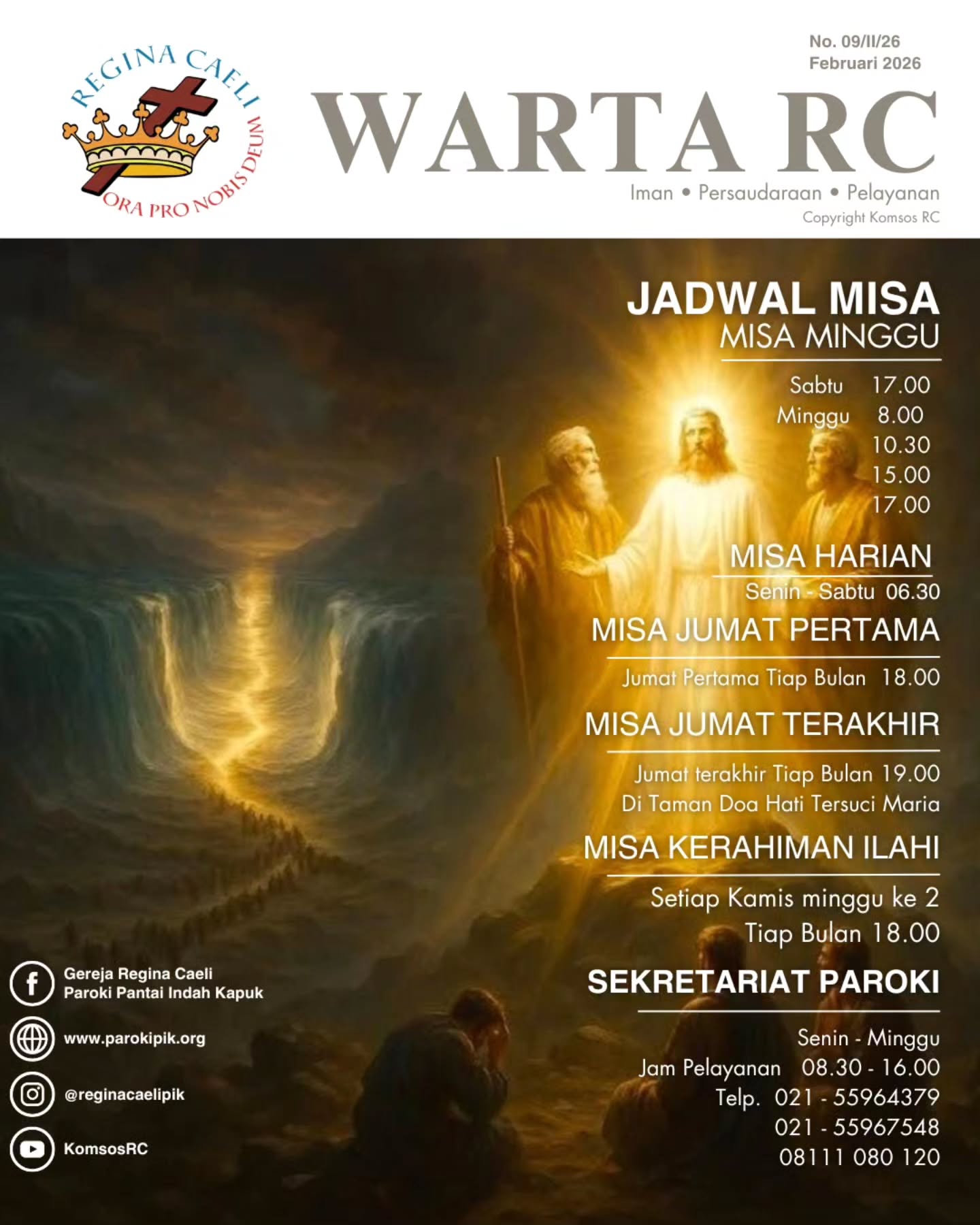 BERANI NAIK GUNUNG BERSAMA YESUS
Dalam Injil hari ini, Yesus mengajak Petrus, Yakobus, dan Yohanes naik ke gunung yang tinggi. Di sana Ia dimuliakan: wajah-Nya bercahaya seperti matahari dan pakaian-Nya putih berkilau. Peristiwa ini kita kenal sebagai Transfigurasi. Para murid melihat sekilas siapa Yesus sesungguhnya: Putra Allah yang mulia.
Namun sebelum kemuliaan itu, ada jalan salib. Peristiwa ini terjadi setelah Yesus berbicara tentang penderitaan-Nya. Artinya, kemuliaan tidak terpisah dari pengorbanan. Gunung Tabor mempersiapkan murid-murid menghadapi Golgota.
Sering kali kita ingin tinggal di “gunung”—dalam pengalaman doa yang indah, dalam berkat yang terasa nyata. Petrus bahkan berkata, “Tuhan, betapa bahagianya kami berada di tempat ini.” Tetapi suara Bapa mengarahkan mereka pada yang lebih penting: “Inilah Anak-Ku yang Kukasihi, dengarkanlah Dia.” Bukan sekadar menikmati pengalaman rohani, melainkan taat dan setia mendengarkan Yesus dalam hidup sehari-hari.
Saat para murid tersungkur ketakutan, Yesus menyentuh mereka dan berkata, “Bangunlah, jangan takut.” Sentuhan itu juga untuk kita. Dalam kebingungan, penderitaan, dan kecemasan, Tuhan yang mulia itu tetap mendekat dan menguatkan.
Renungan hari ini mengajak kita berani naik gunung bersama Yesus—meluangkan waktu berdoa—agar ketika harus turun menghadapi kenyataan hidup, kita tetap teguh, karena kita tahu siapa yang kita ikuti: Kristus yang mulia dan setia. Simak tulisan Romo Jacobus Tarigan berkut ini.