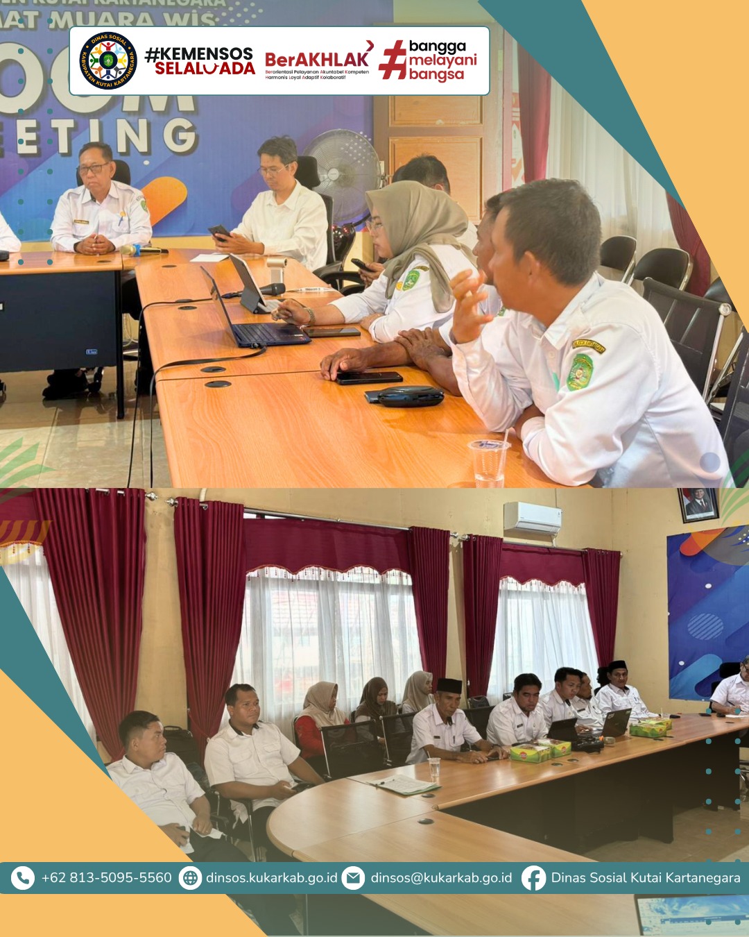 MUARA WIS, 15 April 2026 – Dinas Sosial Kabupaten Kutai Kartanegara melanjutkan rangkaian Sosialisasi Keputusan Menteri Sosial Nomor 3/HUK/2026 tentang Penetapan Bantuan Iuran Jaminan Kesehatan (PBI‑JK). Kegiatan berlangsung di Aula Kecamatan Muara Wis dan dihadiri oleh Camat Muara Wis, Sekretaris Camat, para Kasi Kesra, serta tim Puskesos Kecamatan Muara Wis.
.
.
.
.
.
Selengkapnya di : https://dinsos.kukarkab.go.id/index.php/2026/04/16/kadis-sosial-kukar-tekankan-mekanisme-reaktivasi-melalui-siks-ng/