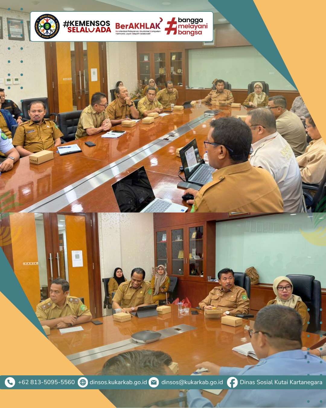 TENGGARONG – Pemerintah Kabupaten Kutai Kartanegara terus bergerak cepat dalam mengupayakan percepatan penyelenggaraan infrastruktur pendidikan di daerah. Bertempat di Ruang Rapat Sekretaris Daerah (Sekda), Pemkab Kutai Kartanegara menggelar rapat koordinasi penting terkait pembahasan penyediaan dokumen Readiness Criteria untuk Penyelenggaraan Sekolah Rakyat (SR) di Kabupaten Kutai Kartanegara, Selasa (02/06/2026).
.
.
.
.
.
Selengkapnya di : https://dinsos.kukarkab.go.id/index.php/2026/06/03/percepat-pembangunan-sekolah-rakyat-pemkab-kutai-kartanegara-gelar-rapat-koordinasi-pemenuhan-dokumen-readiness-criteria/