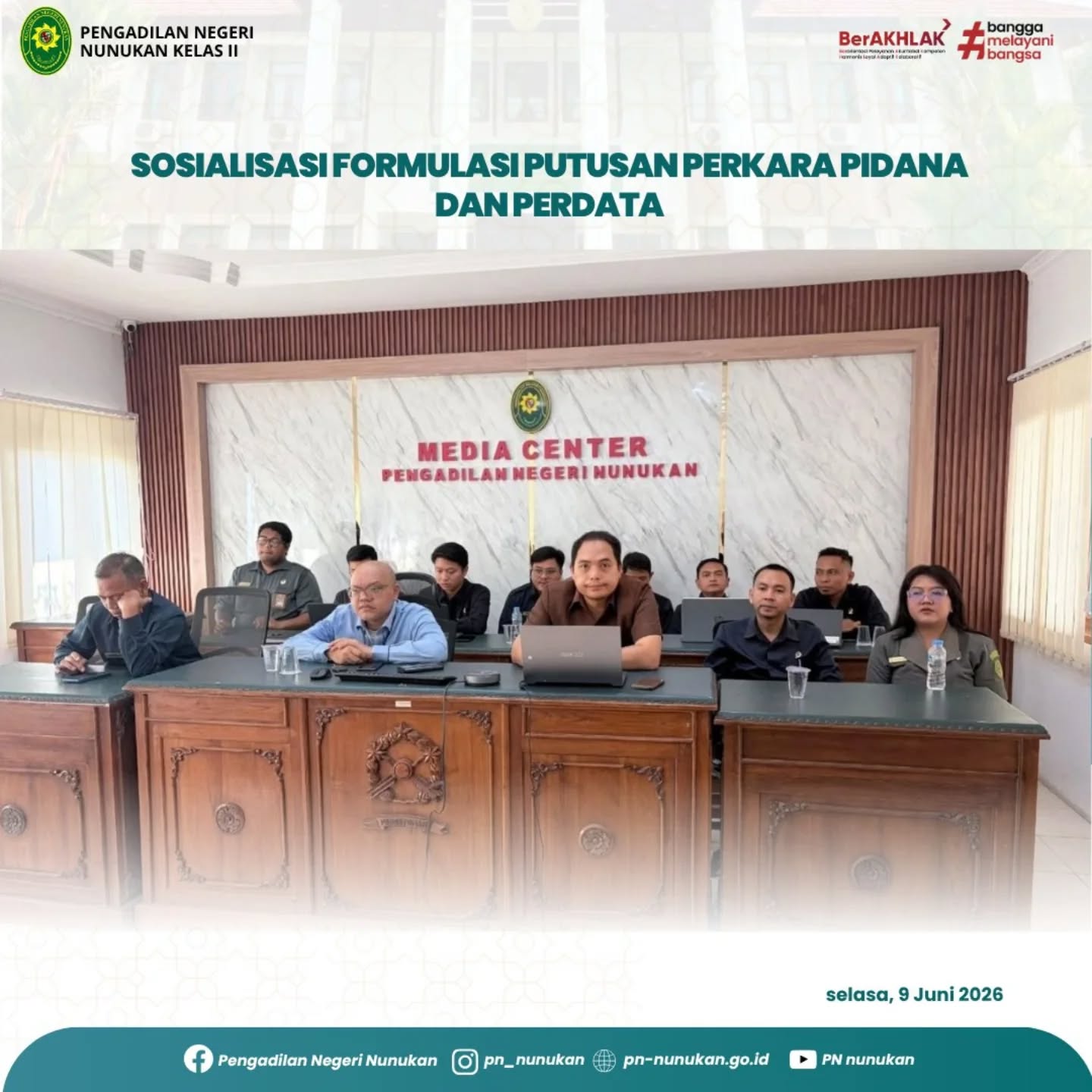 Nunukan, 9 Juni 2026 - Bertempat di Ruangan Media…