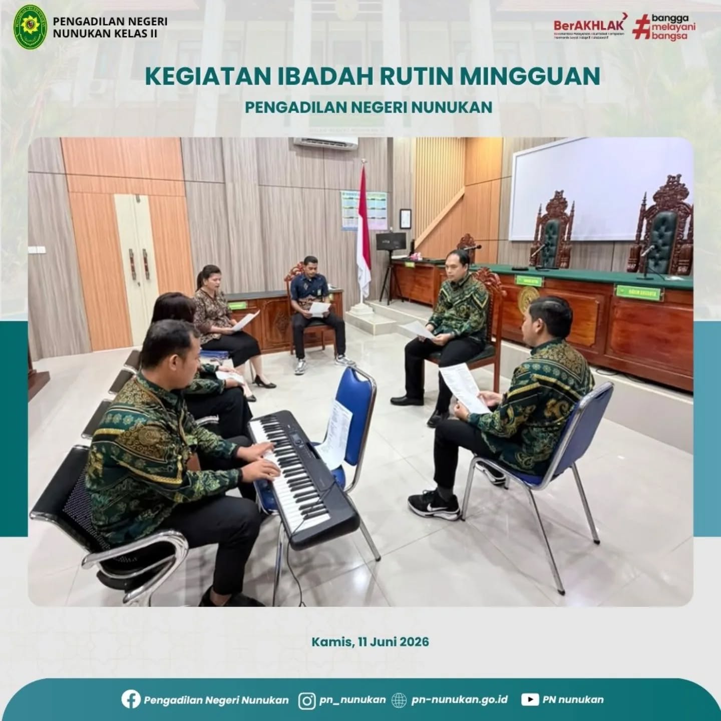 Kamis, 11 Juni 2026 Bertempat di Ruang Sidang Utam…